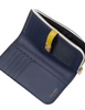 Kate Spade New York Deco Colorblocked Zip Slim Wallet Pale Sapphirine