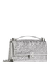 Kate Spade New York Deco Crinkle Metallic Mini Crossbody Bag Silver