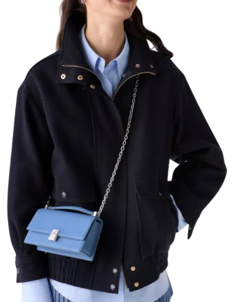 Kate Spade New York Deco Mini Flap Chain Crossbody Blue