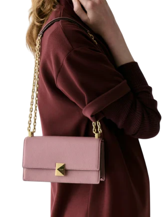 Kate Spade New York Deco Mini Flap Chain Crossbody Dusk Rose