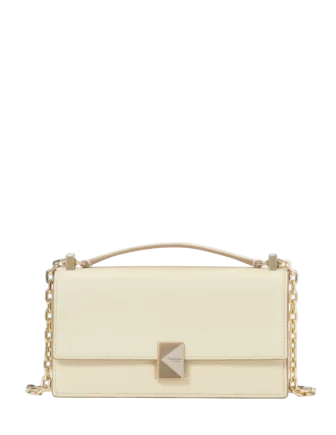 Kate Spade New York Deco Mini Flap Chain Crossbody Sweet Cream