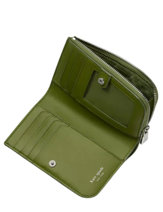 Kate Spade New York Deco Quilted Compact Wallet Jungle Vine