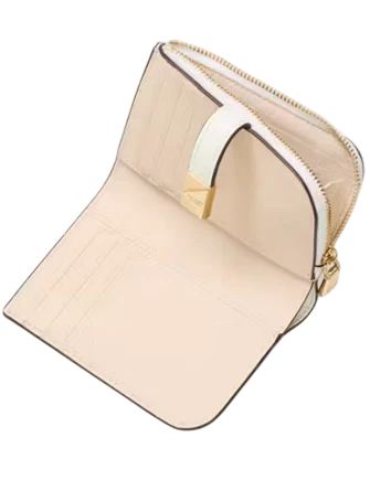 Kate Spade New York Deco Small Compact Wallet True White