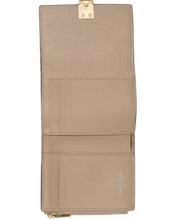 Kate Spade New York Deco Small Flap Wallet Timeless Taupe