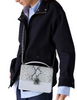 Kate Spade New York Deco Snake Embossed Chain Shoulder Bag  Pale Sapphirine 