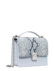 Kate Spade New York Deco Snake Embossed Chain Shoulder Bag  Pale Sapphirine 