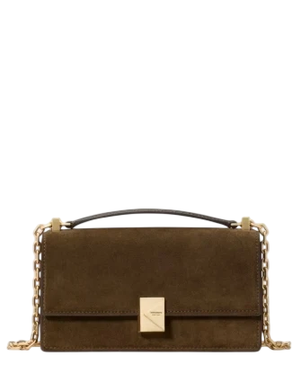 Kate Spade New York Deco Suede Mini Crossbody Burnt Sage