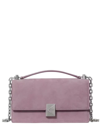 Kate Spade New York Deco Suede Mini Crossbody Market Purple