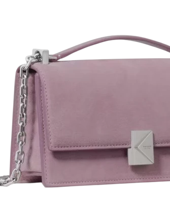 Kate Spade New York Deco Suede Mini Crossbody Market Purple