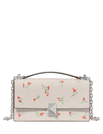 Kate Spade New York Deco Vibrant Buds Mini Crossbody Bag Cream