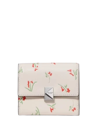 Kate Spade New York Deco Vibrant Buds Small Flap Wallet