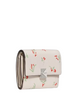 Kate Spade New York Deco Vibrant Buds Small Flap Wallet Cream