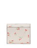 Kate Spade New York Deco Vibrant Buds Small Flap Wallet Cream
