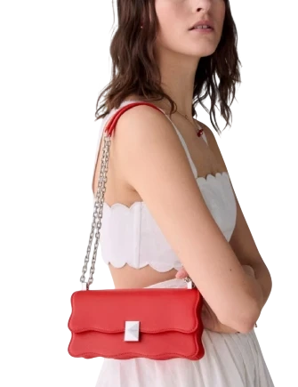 Kate Spade New York Deco Wavy Mini Crossbody Bag Heirloom Tomato