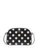 Kate Spade New York Devin Breezy Dot Double Zip Dome Crossbody Black