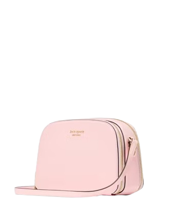 Kate Spade New York Devin Double Zip Dome Crossbody Pastry Pink