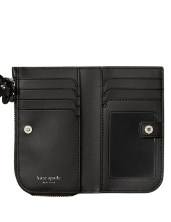 Kate Spade New York Devin Glazed Small Bifold Wallet Black