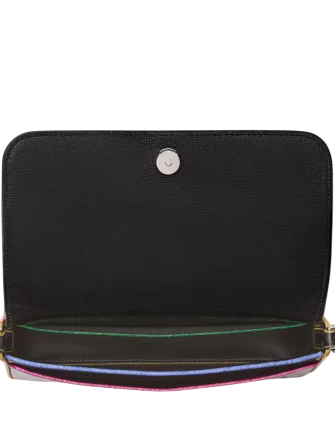 Kate Spade New York Devin Glitter Edge Flap Chain Wallet