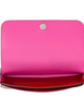 Kate Spade New York Devin Houndstooth Flap Chain Wallet Pink