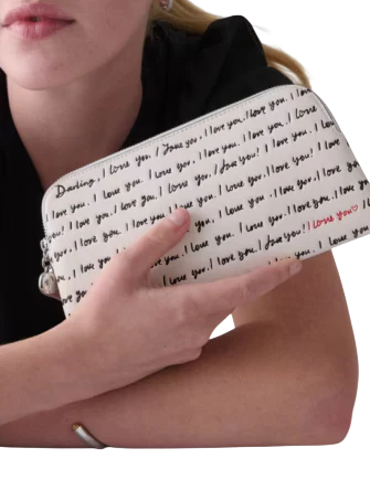 Kate Spade New York Devin I Love You Pouch Cream