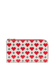 Kate Spade New York Devin Pixel Hearts Zip Around Continental Wallet Cream