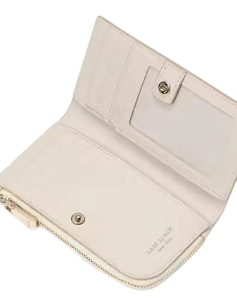 Kate Spade New York Devin Small Bifold Wallet Sweet Cream 