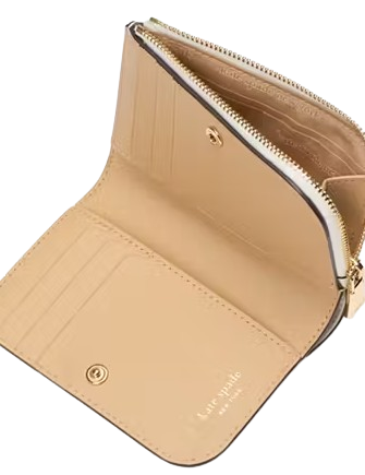 Kate Spade New York Devin Small Compact Wallet True White