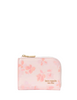 Kate Spade New York Devin Spring Pansies Zip Card Case  Blush Cloud 