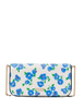 Kate Spade New York Devin Springtime Blooms Flap Chain Wallet Cream