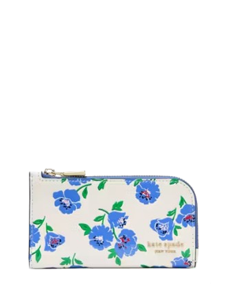 Kate Spade New York Devin Springtime Blooms Small Slim Bifold Wallet