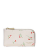 Kate Spade New York Devin Vibrant Buds Bifold Wallet Cream
