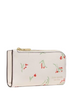 Kate Spade New York Devin Vibrant Buds Bifold Wallet Cream