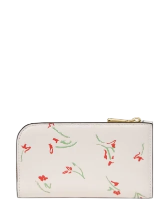 Kate Spade New York Devin Vibrant Buds Bifold Wallet Cream