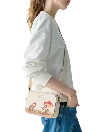 Kate Spade New York Disney X KSNY Chip N Dale Mini Camera Bag  Meringue 