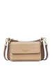 Kate Spade New York Double Up Croc Embossed Crossbody Warm Acorn