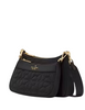 Kate Spade New York Duet Spade Flower Quilted Nylon Crossbody Black