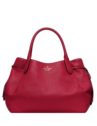 Kate Spade New York Dumpling Large Satchel Bag Red Jam