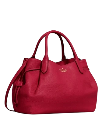 Kate Spade New York Dumpling Large Satchel Bag Red Jam