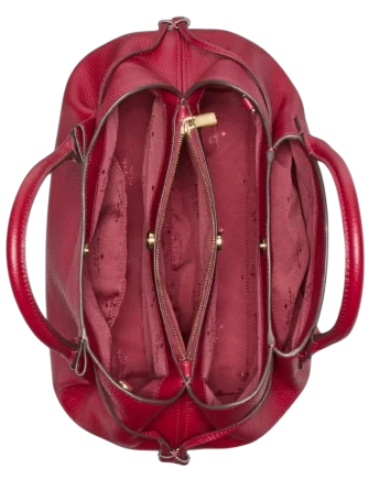 Kate Spade New York Dumpling Large Satchel Bag Red Jam