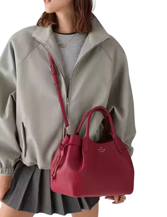 Kate Spade New York Dumpling Large Satchel Red Jam