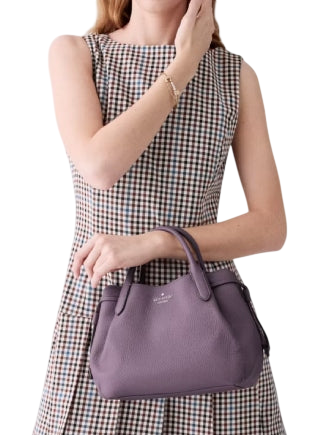 Kate Spade New York Dumpling Satchel Bag Smoky Amethyst