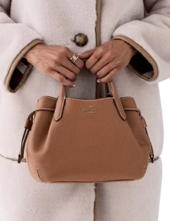 Kate Spade New York Dumpling Satchel Bag Warm Gingerbread
