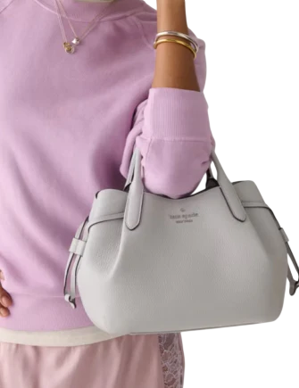 Kate Spade New York Dumpling Small Satchel Platinum Grey