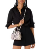 Kate Spade New York Dumpling Snake Embossed Mini Satchel