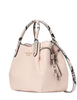Kate Spade New York Dumpling Snake Embossed Small Satchel Powdered Sugar