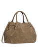 Kate Spade New York Dumpling Suede Large Satchel Bag Driftwood