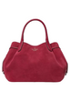 Kate Spade New York Dumpling Suede Large Satchel Bag Red Jam