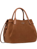 Kate Spade New York Dumpling Suede Large Satchel Bag Warm Gingerbread
