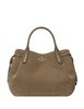 Kate Spade New York Dumpling Suede Satchel Bag Driftwood 