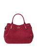 Kate Spade New York Dumpling Suede Satchel Bag Red Jam